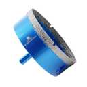 Dry Diamond Core Drill Bit,BRSCHNITT 4 Inch 100mm Diamond Hole Saw Core Drill Bit with Triangle Shank for Porcelain Tile Ceramic Stone Granite Marble