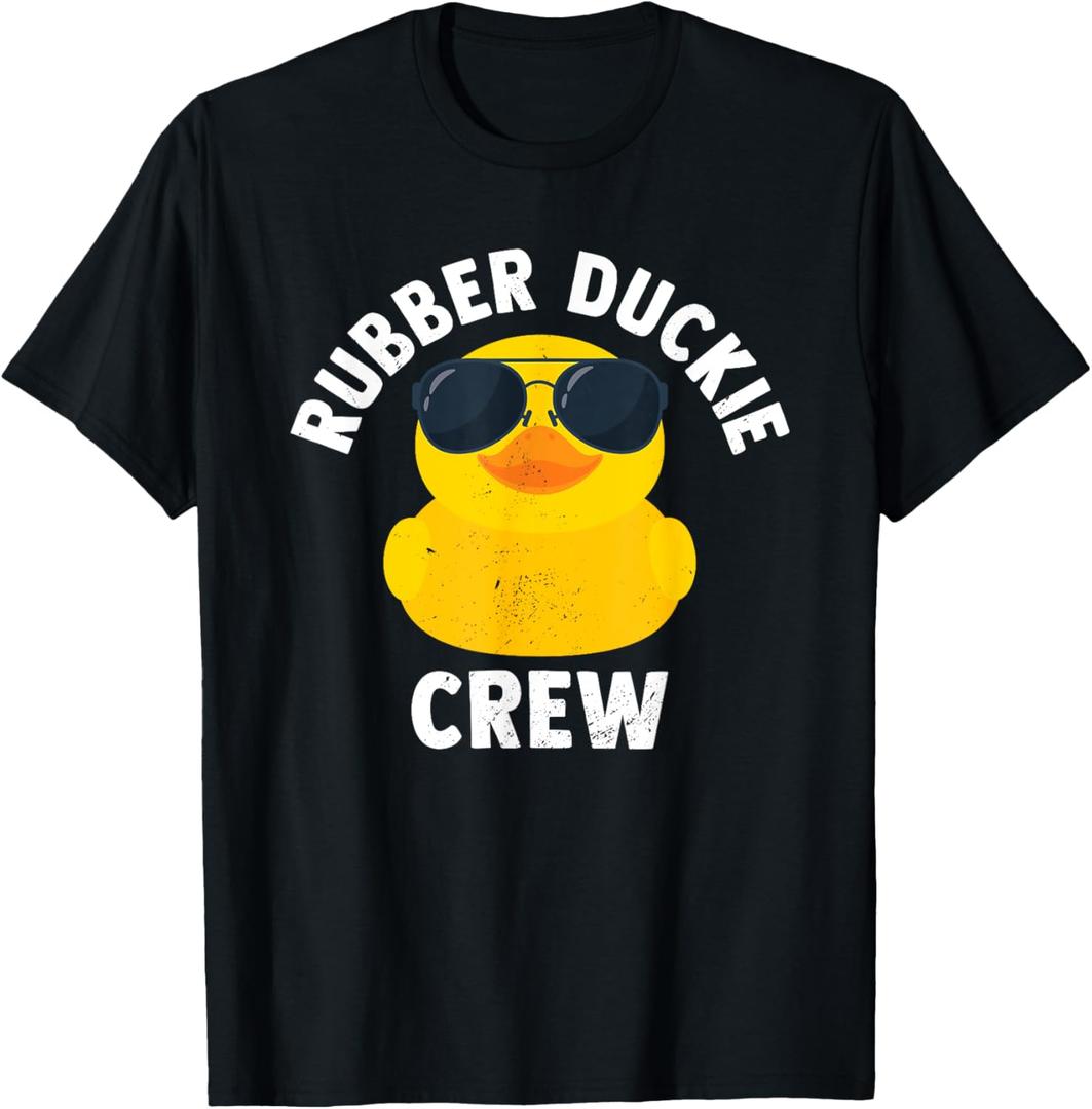 Rubber Duckie Crew Funny Rubber Duck T-Shirt, S