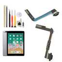 Dock Connector for iPad Air A1474 A1475/5 5th 9.7 2017 A1822 A1823/6 6th 2018 A1893 A1954 Charging Port Flex Cable Replacement for Air/5 5th/6 6th USB Charger Dock Board Connector with Tools(Black)