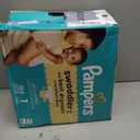Pampers Swaddlers Diapers, Size 1 (8-14 lbs), 164 Count, Absorbent, Keeps Baby Dry and Comfortable, Skin Safe Disposable Baby Diaper