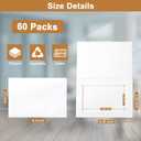 Silunkia 60 Packs White Photo Frame Cards and Envelopes for 4 x 6 Picture, Paper Picture Frames and Self Seal Envelopes for Birthday Christmas Wedding Invitations Graduations Party