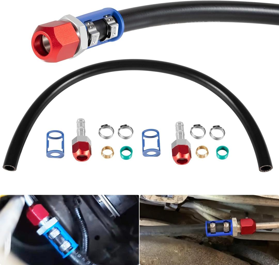 800-670 A/C Line Splice Kit for 5/8 Line With No.10 Hose, A/C Air Conditioning Repair Splice Connector, Universal Fit For 5/8'' Hose to Hard Lines Repair