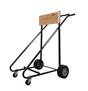 LEADALLWAY Outboard Boat Motor Carrier-315LBS Motor Cart With 4 Rubber Casters And Storage
