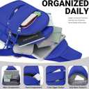 Tuwubi Crossbody Bags for Women, Sling Bag for Men, Small Hiking Backpack Anti Theft Lightweight for Outdoors Travel (M, Royal Blue)