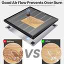ToCome Honeycomb Laser Bed 500 x 500 x 22 mm Steel Honeycomb Cutting Bed for D1, D1 Pro Falcon Falcon 2 and Most Laser Engraver, 19.68 x 19.68 Inch