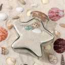 Magic Season Decorative Glass Bottles with Cork Stoppers (10 fl oz. Five-Pointed Star Bottles / 6 Pcs)