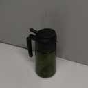 TrendPlain - Original 16oz/470ml Olive Oil Dispenser Bottle for Kitchen Gadgets and Air Fryer Accessories - Olive Oil Sprayer for Cooking w/Stickers - Black