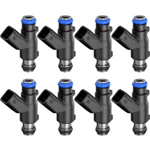 Upgraded 4 Holes Fuel Injectors For Chevy Silverado 1500 2500/Tahoe/Avalanche/Express, For GMC Yukon/Sierra 1500, 2010 2011 2012 2013 2014, 4.8L 5.3L 6.0L Flex Engine, Replace# 12613411, FJ1061, 8PCS