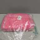 Travel Toiletry Bag, Large Wide-open Puffy Toiletry Bag for Women, Lightweight Quilted Makeup Bag Cosmetic Organizer with Handle Water-resistant Travel Essentials for Toiletries Accessories Rose Pink