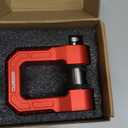 3/4" D Ring Shackle, 68,000 lbs Break Strength Aluminum Forging Shackle with 7/8 Pin for Towing & Off-Road Use - Pairs with Tow Strap for Vehicle Recovery (2 Pack) (Red)