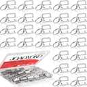 35PCS 1 Inch Key Fob Hardware Bulk,Silver Metal Keychain Wristlet with Key Rings  Easy to Install,