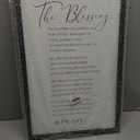 SRSZHIYUE The Blessing Song Lyrics Christian Wall Decor 16"×24" Scripture Amen Quotes Sign Religious Christ Prayer Bible Verse Rustic Farmhouse Home Living Room Small Wall Hanging (Black)