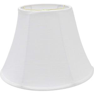 Aspen Creative 38002A Traditional Handsewn Bell Shaped Collapsible Spider Construction Lamp Shade in Off-White, 13" wide (7" x 13" x 9-1/2")