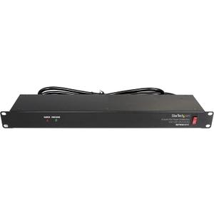 StarTech.com 4U Wall Mount Network Rack & 1U Server Rack Shelf & 8 Outlet Horizontal 1U Rack Mount PDU Power Strip