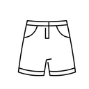 Mens Black Shorts Large