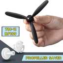 Outus 3 Sets Spare RC Plane Propellers 3 Blade Propeller Compatible with 761-11 BF109 Remote Control Radio Controlled Airplane Carbon Fiber Nose Cone with Savers and Adapters