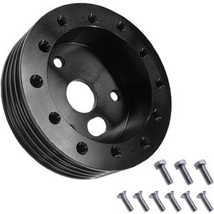 1" Steering Wheel Hub Adapter Spacer, Grant Steering Wheel Adapter Boss Kit for Conversion 6 Hole to 3 Hole (Black, 1 inch)