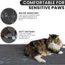 Andalus Small Cat Litter Mat, Pack of 1 - Waterproof, Non-Slip & Easy to Clean Cat Litter Box Mat for Extra Efficient Pet Litter-Trapping, Grey (15.75 X 11.75)