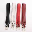 Grain Leather Purse Strap Adjustable Crossbody Replacement Straps for Handbags Monk Head Screws Detachable