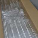 4 Sets 10 Arms Acrylic Candelabra Wedding Centerpiece,33.7Inches Floor Clear Candlesticks Holder with Acrylic Shade for Baby Shower Event Dinner Party Decoration(Fit 0.8Led Candles) (37.7"Tall)