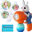 Easter Toys-Bunny Bubble Machine for Kids,Easter Eggs,Automatic Bubble Maker Blower Machine for Toddlers,Bubble Blaster, Birthday Gifts for Age 3+ Years Old Boys Girls(Blue)