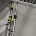 16FT(24FT Reach) Telescopic Gutter Cleaning Tools from The Ground, Rain Gutter Cleaners Tool with 360°Rotatable Metal Nozzle, Extension Pole, Hose Attachment, Watering Wand for Garden Hose