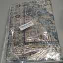 Uphome Blue Bathroom Rugs, Distressed Farmhouse Boho Bath Mat, Comfy Velvet Small Bath Rugs Non Slip Washable, Vintage Oriental Toilet Rug for Sink Shower Vanity, 18x26 inch