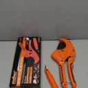 HORUSDY 2-1/2" Ratchet PVC Pipe Cutter for PEX,PVC,PPR and Plastic Hoses, SK5 Steel Blades Ratcheting Pipe Cutter Tool for Home Repairs and Plumbers