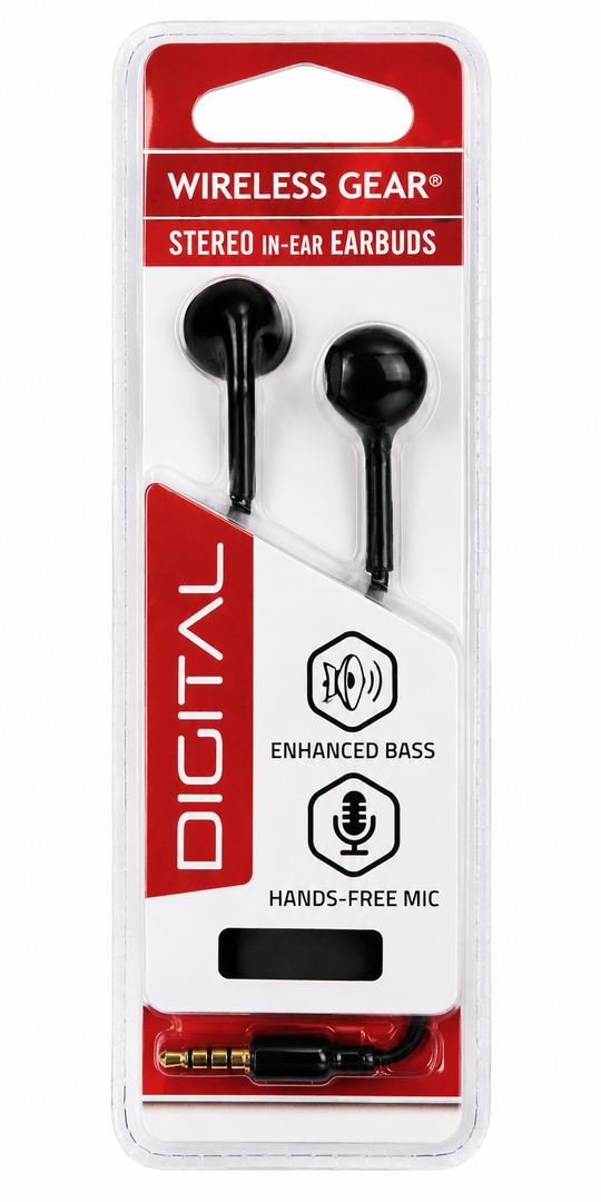 Stereo in-ear earbuds