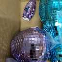 Lanpn 3PCS Mosaic Glass Bunny Easter Decorations, Decorative Disco Rabbit Sculptures for Easter Centerpieces, Spring Tabletop & Shelf Decor, Home Decoration Seasonal Gift (Pink, Purple, Blue)