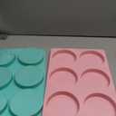 HUAKENER 2 Pcs Silicone Muffin Top Pans for Baking, 4 Inch Non-Stick Round Baking Molds for Mini Cake, Muffin Top, Dessert, Hamburger, Sandwiches Making