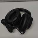 Headphones Wired with Microphone, Over Ear Foldable 3.5mm Plug in Headphones with 4.9ft Tangle-Free Nylon Cord for Tablet, Laptop, MP3/4, School, Airplane Travel (Black)