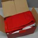 RJVW Christmas Chair Covers of 4, Thicken Velvet Santa Claus Hat Dining Room Stool Covers, Soft Xmas Kitchen Chair Covers, Christmas Home Decor for Xmas Indoor Home Holiday Party Decorations.