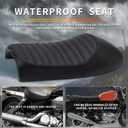 Black Vintage Cafe Racer Hump Seat Retro Saddle For CB 350 CB400 CB500 CB550 CB750