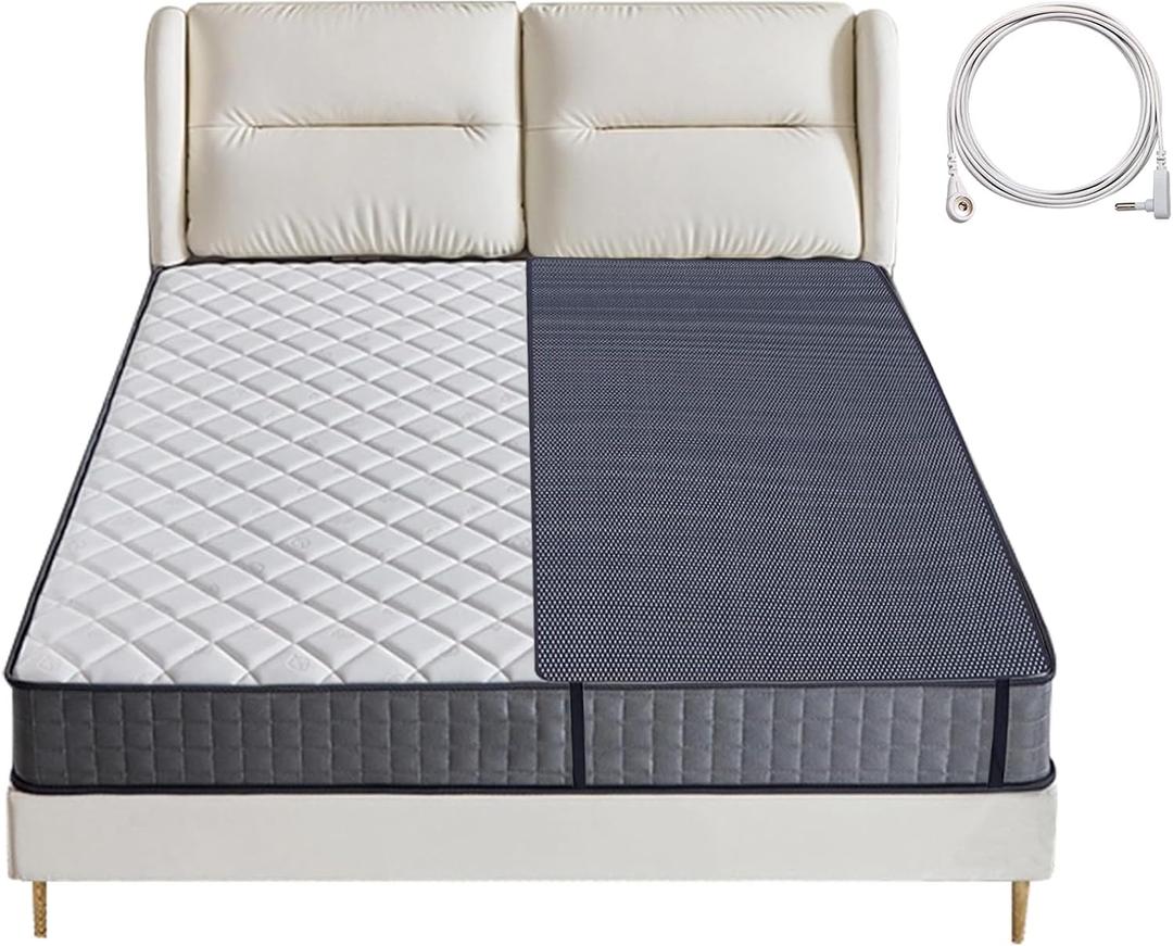 Grounding Mat for Bed,Grounding Bed Mat with Grounding Cord, Earth Pad Grounding Mat, Grounding Pad for Improving Sleep, 28x77.5inch