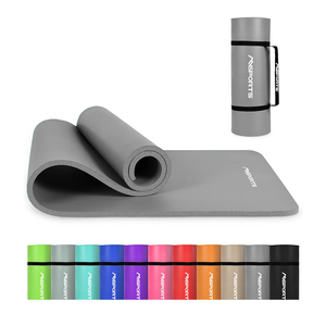 Yoga Mat Premium Non Slip Thick – Extra Comfortable Exercise Mat for Home Workouts, Pilates, Stretching & Gym – Cushioned NBR Foam, Gym Mat with Strap, for Women & Men