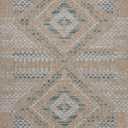 Loloi Amber Lewis Topanga Collection TOP-04 Natural/Aqua 2'-3" x 3'-9" Indoor/Outdoor Area Rug