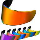PSLER Sedici Strada 2 Visor - Sedici Strada 2 and Strada 3 Face Shield Motorcycle Helmet visor Accessories Replacement for LS2 FT2 VECTOR Sedici Strada 2 Strada 3 FF801 FF397Deep red