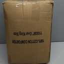 Cosybay Oversized King Size Feather Down Fiber Comforter - Ultra Soft 100% Cotton Duvet Insert, All Season Hotel Luxury Bedding with Corner Tabs, 116"x98" White