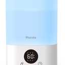 Smart Humidifiers for Bedroom Large Room, 3.5L Top Fill Cool Mist Air Humidifiers for Home Baby Plants Nursery, Humidity Control & Night Light, White