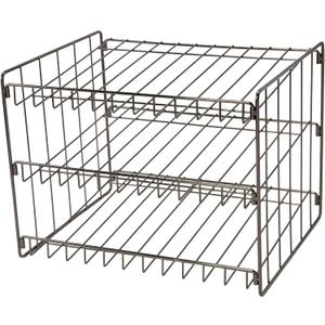 Kitchen Details 3 Tier Can Organizer | Canned Food Storage Rack | Kitchen Cabinet and Pantry Organization | Holds 36 Cans | Space Saving | Onyx (14.5"x 11.4"x 11")