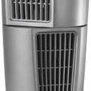 Lasko Wind Tower Platinum Compact Desktop Fan for Home with 3 Speeds, Widespread Oscillation, 14", Gray, 4910