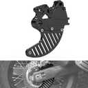 NICECNC Black Rear Brake Disc Guard Protector Compatible with Yamaha Tenere 700 /XTZ700 2019 2020 2021 2022 2023 2024, 6061-T6 Aluminum, Anodization, CNC, Tenere 700 Accessories