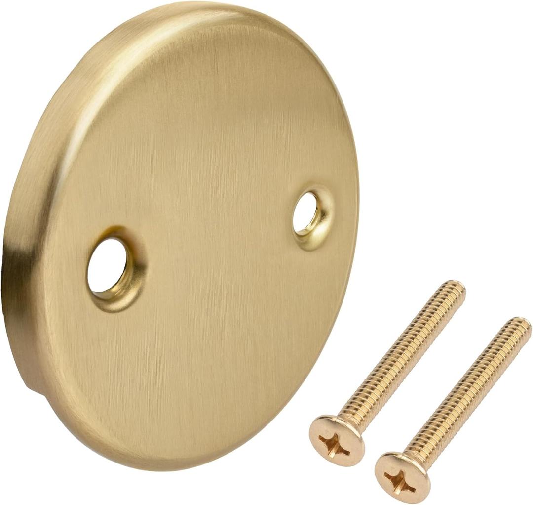 RP31556CZ Overflow Plate and Screws Drain Kit Replacement for Delta Tub, Champagne Bronze Color