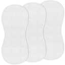 3 Pcs Changing Pad Liners Fits in Peanut Shape Changing Pad Waterproof Diaper Mats Organic Cotton Peanut Mats are Warm on a Baby's Back, Washable Reusable(Simple Style,White)
