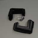 6pcs 4x4(Actual: 3.5"x3.5") Post Base Cover, Split Style Vinyl Post Skirt Black for Iron Stair railings, Balcony railings,Patios, Porches (Black)