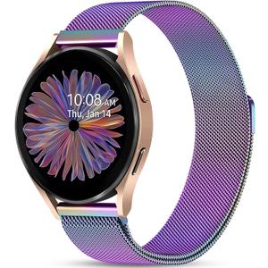 JKD Magnetic Metal Band Compatible with Samsung Galaxy Watch 7 Band, Galaxy Watch 6 5 4 FE 40mm 44mm/5 Pro 45mm/Watch 6 4 Classic/Active 2, 20mm Stainless Steel Strap Women Men for Samsung Watch Bands