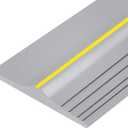 Papillon Garage Door Bottom Seal Strip, Weatherproof EPDM Rubber Threshold, Fits All Standard Doors, Easy for DIY Homeowners, No Adhesive (10Ft, Grey) (Gray)