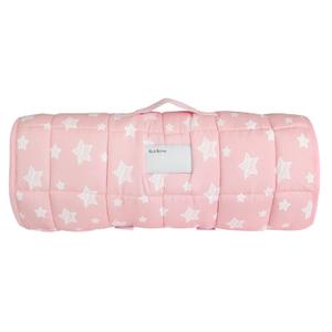 Toddler Nap Mat Pink for Girls Toddlers Sleeping Mat and Fleece Blanket, Lightweight Perfect for Toddlers Preschool, Daycare, Travel Sleeping Bag, Fit Standard Cot