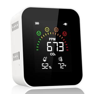 Air Quality Monitor Indoor for CO2, Temp, Humidity, YOWEXA 400-10,000 PPM Carbon Dioxide Detector with NDIR CO2 Sensor & Color Screen, 3 Adjustable Backlight CO2 Monitor for Home/Office/Car/Plant